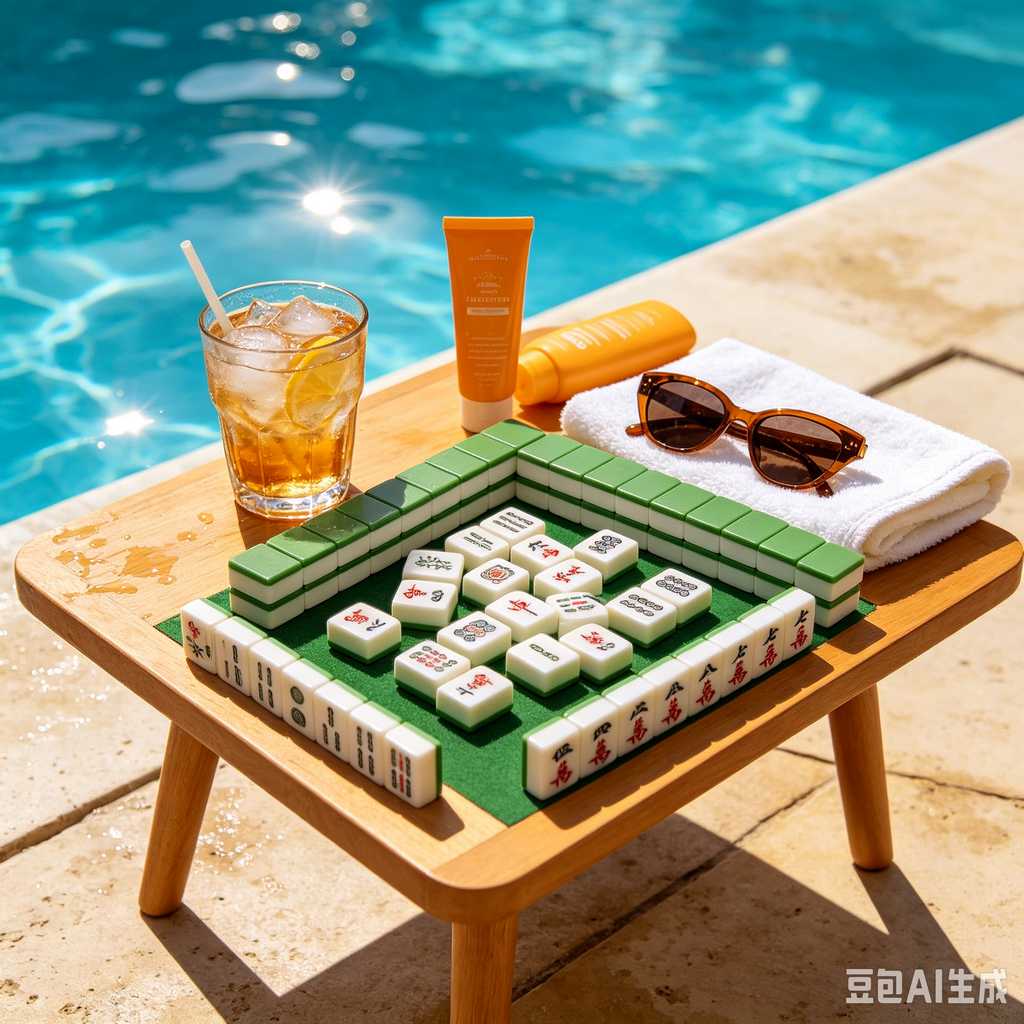 indoor leisure game mahjong set