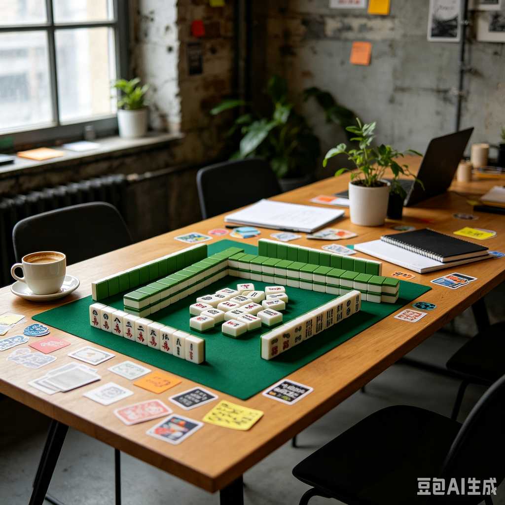 mahjong set for home entertainment